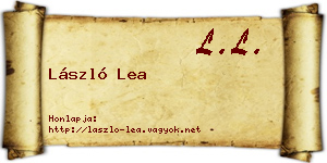 László Lea névjegykártya